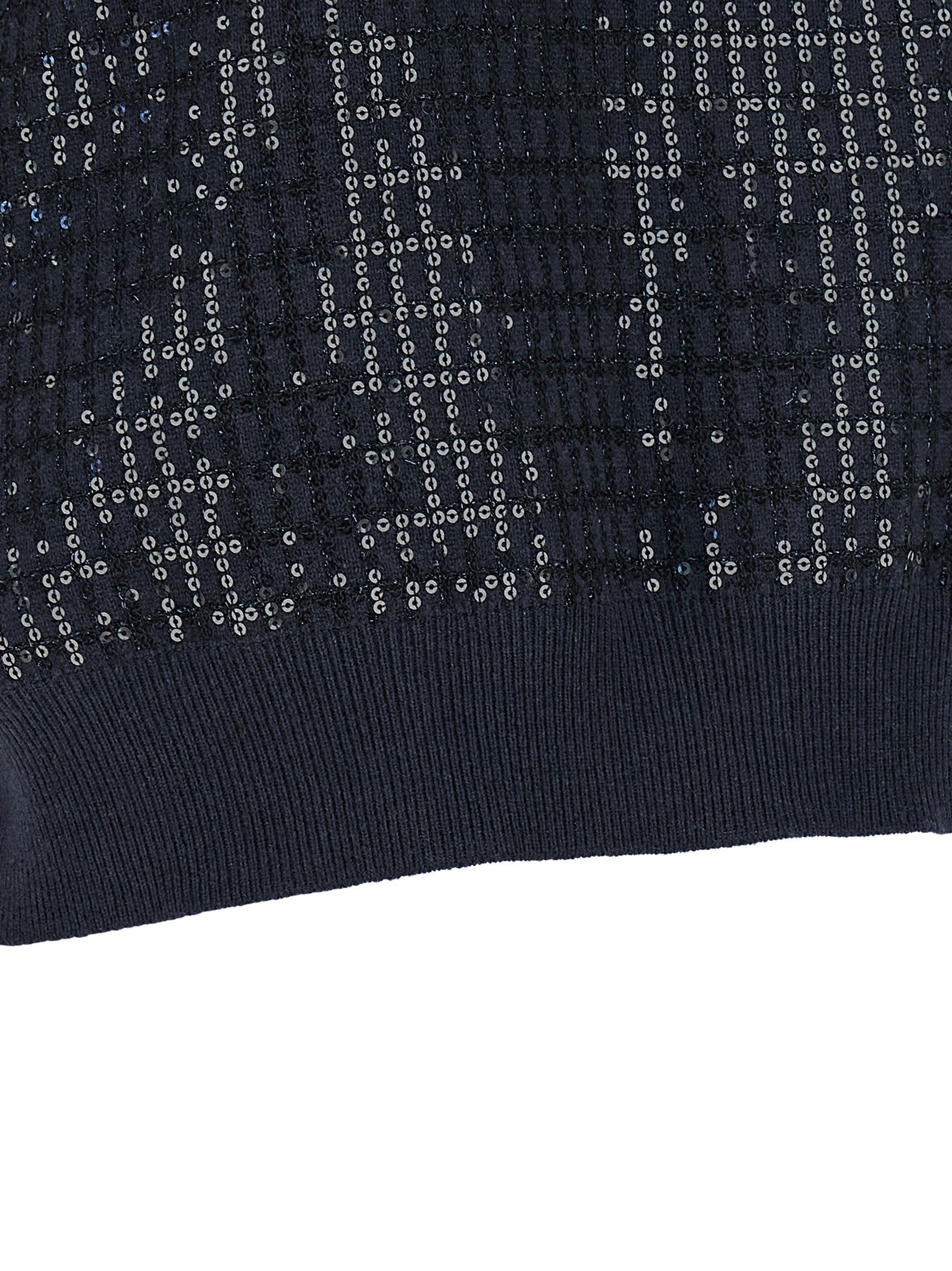 Sequin embroidered sweater