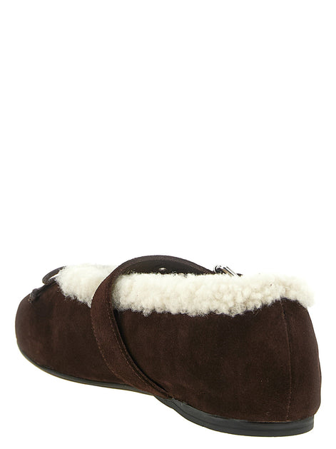 Miu Miu Sheepskin ballet flats
