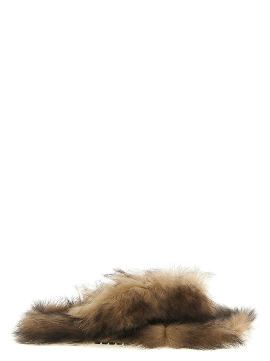 Sheepskin sandals