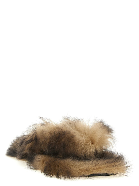 Sheepskin sandals
