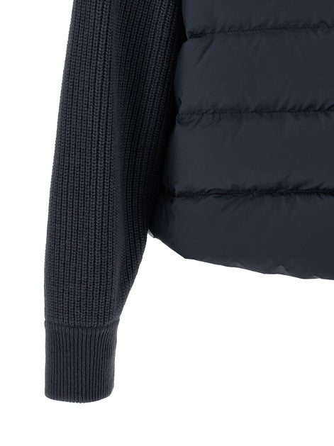 'Shiny Flap Detail' down jacket