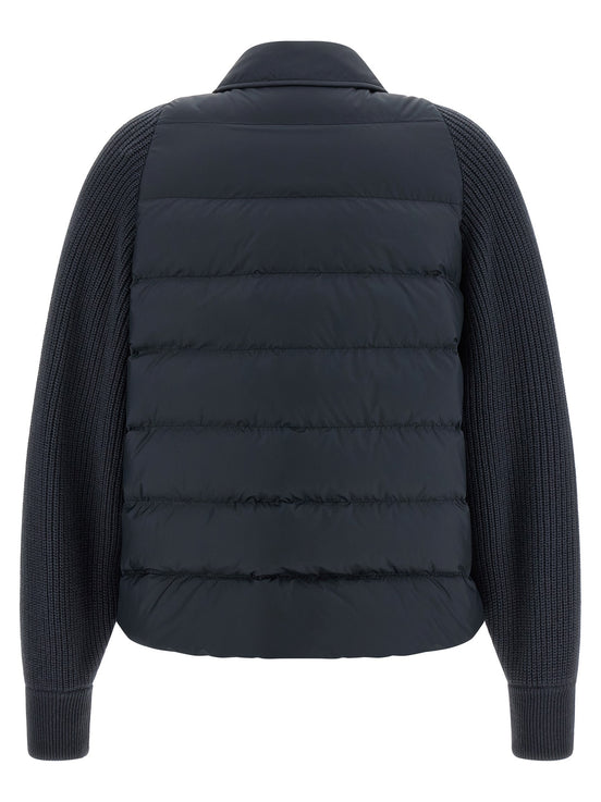 'Shiny Flap Detail' down jacket