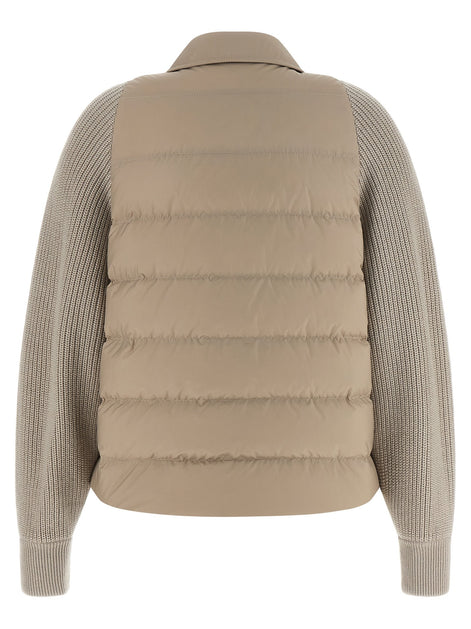 'Shiny Flap Detail' down jacket