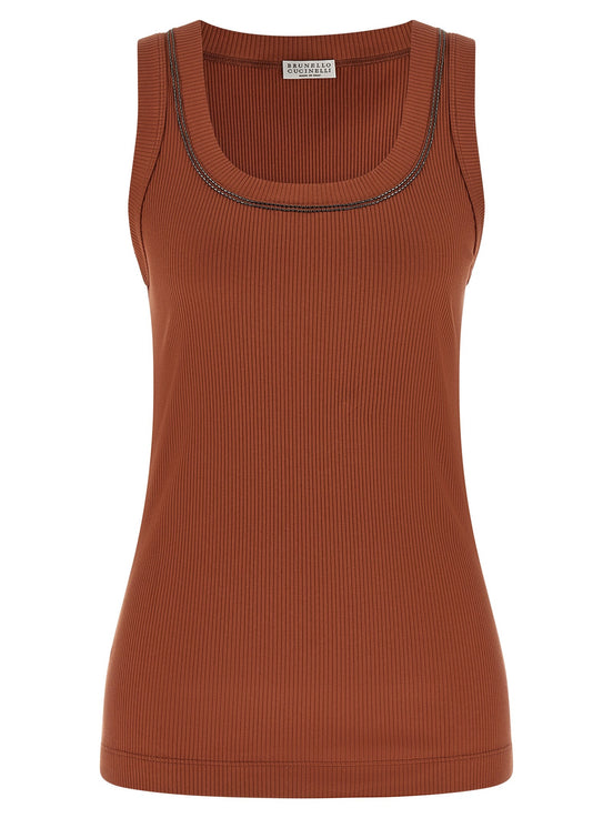 'Shiny Trim' top