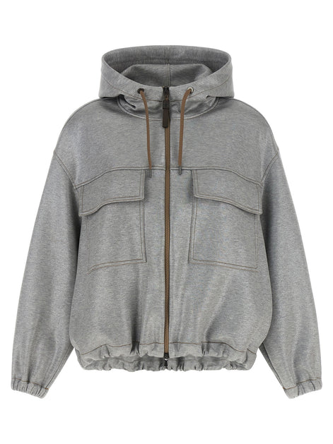 'Shiny Zipper Pull' bomber jacket