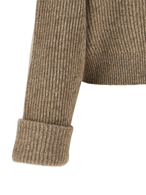 'Shiny Zipper Pull' cardigan