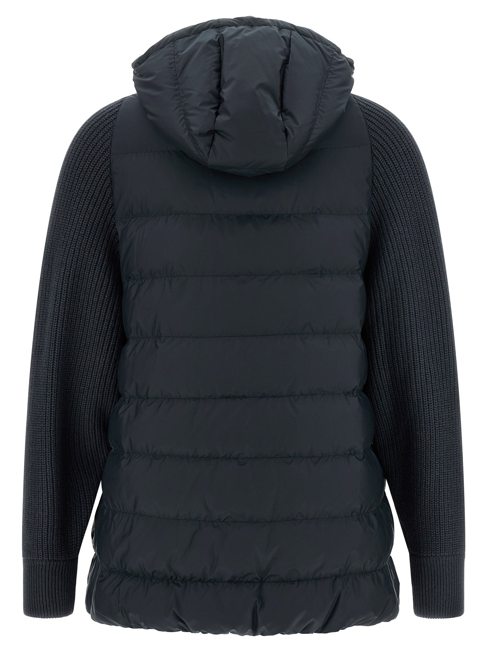 'Shiny Zipper Pull' down jacket