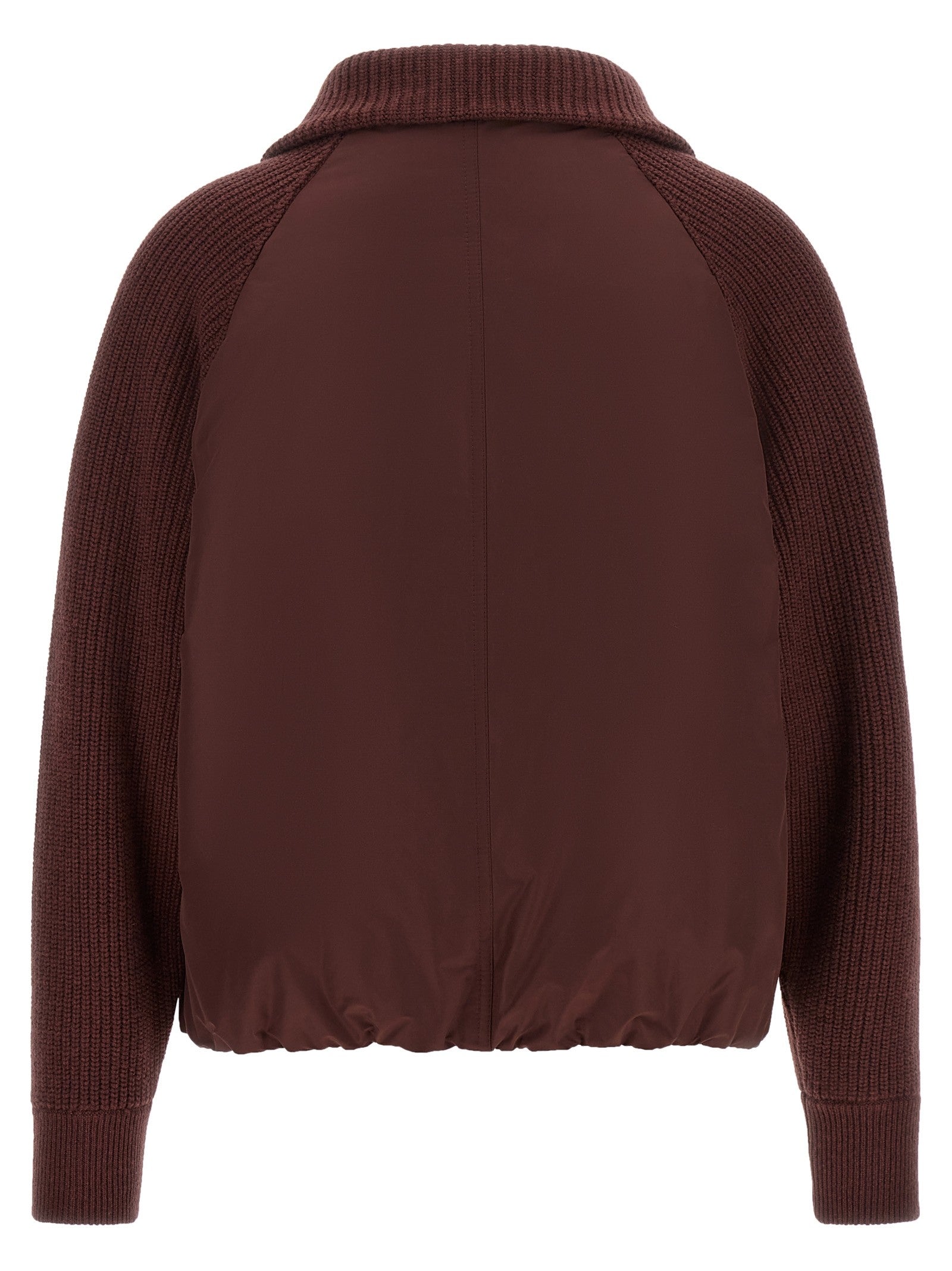 'Shiny Zipper Pull' down jacket