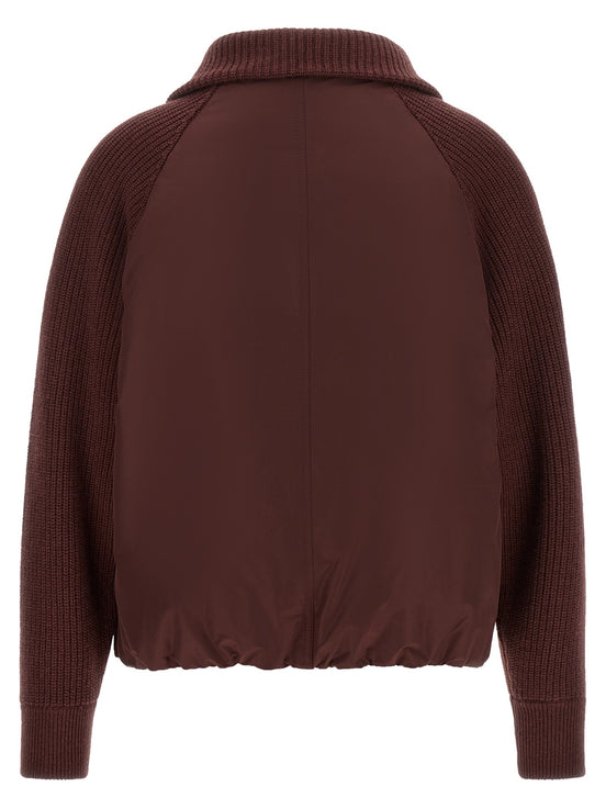 Brunello Cucinelli 'Shiny Zipper Pull' down jacket