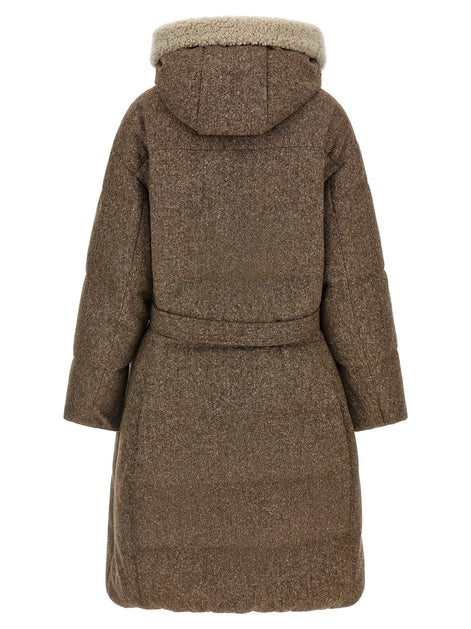 Brunello Cucinelli 'Shiny Zipper Pull' down jacket