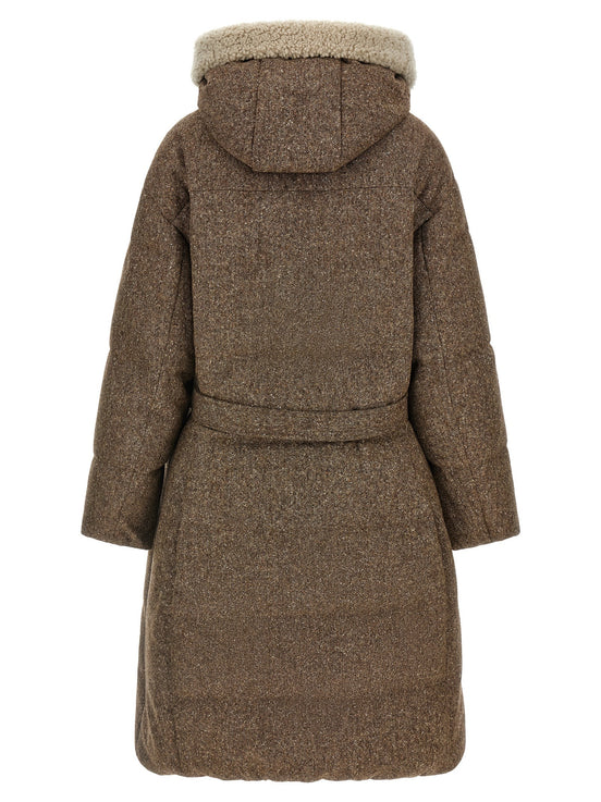 Brunello Cucinelli 'Shiny Zipper Pull' down jacket