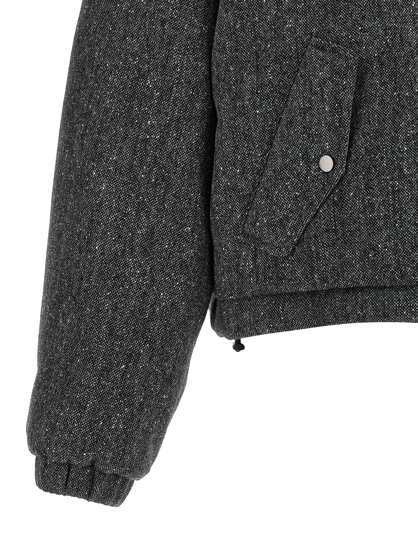 'Shiny Zipper Pull' down jacket