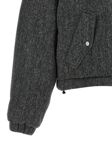'Shiny Zipper Pull' down jacket