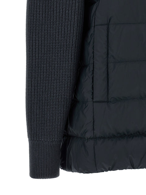 'Shiny Zipper Pull' down jacket