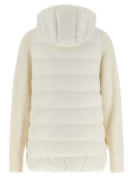 'Shiny Zipper Pull' down jacket