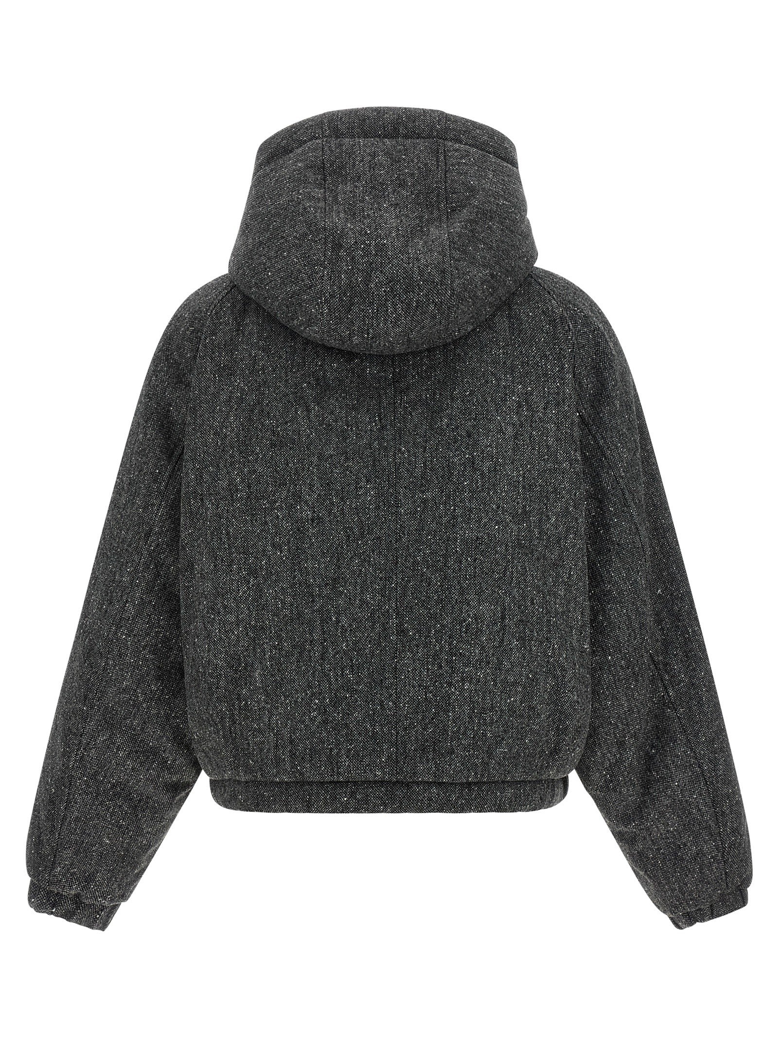 'Shiny Zipper Pull' down jacket