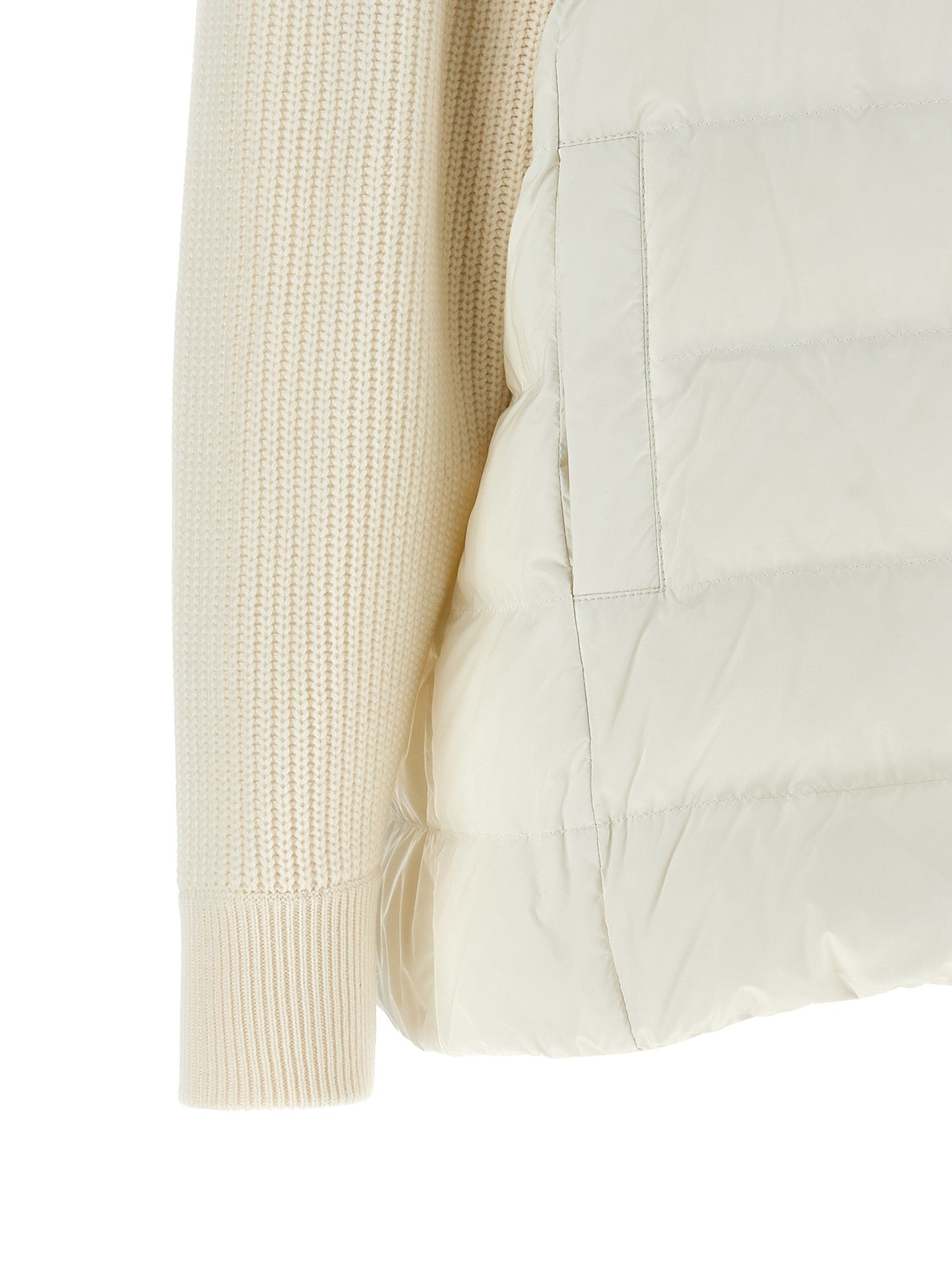 'Shiny Zipper Pull' down jacket