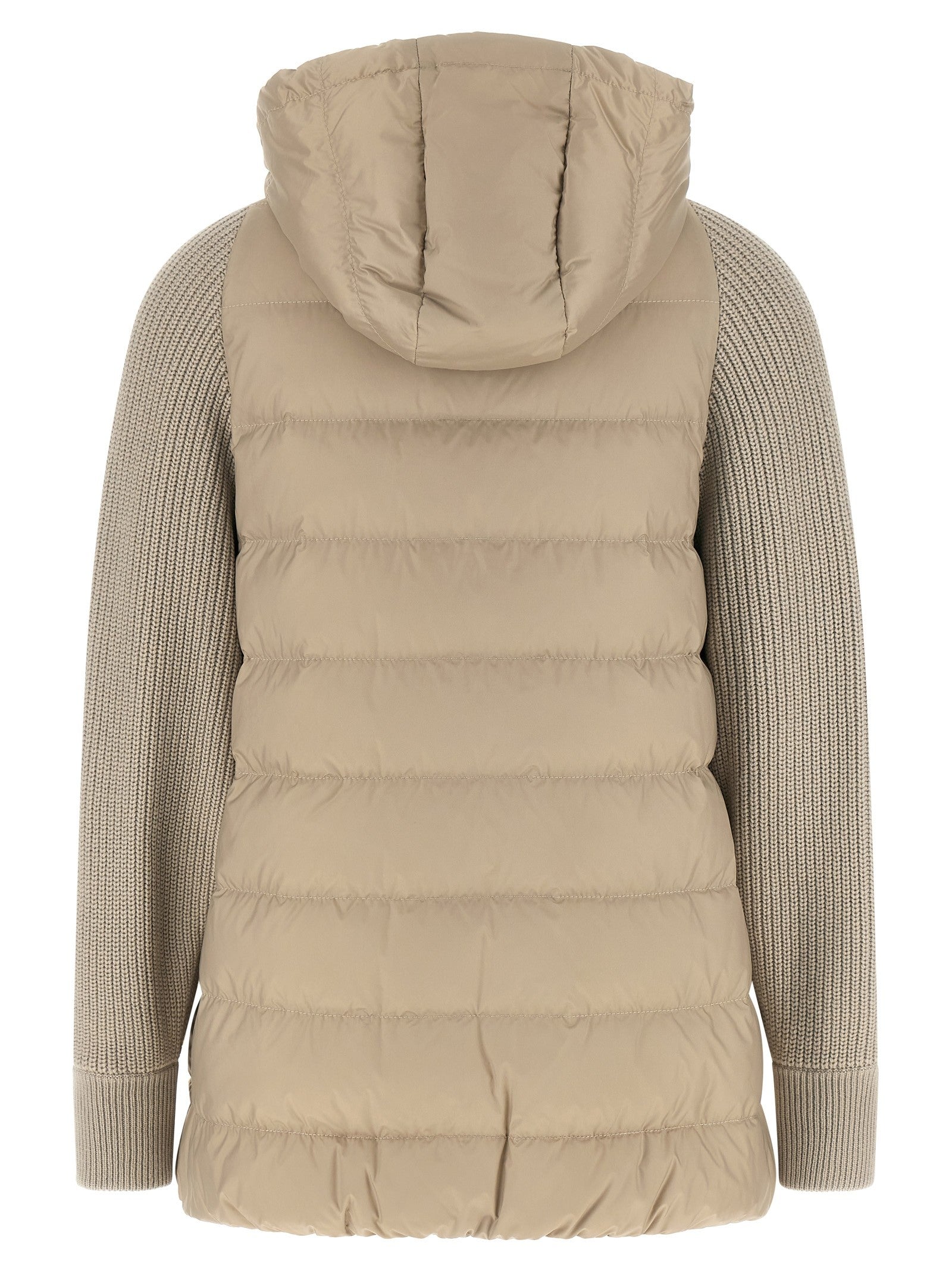 'Shiny Zipper Pull' down jacket