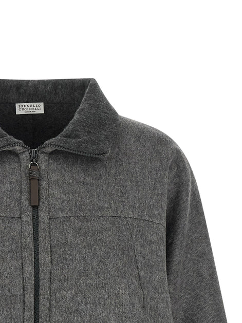 Brunello Cucinelli 'Shiny Zipper Pull' jacket