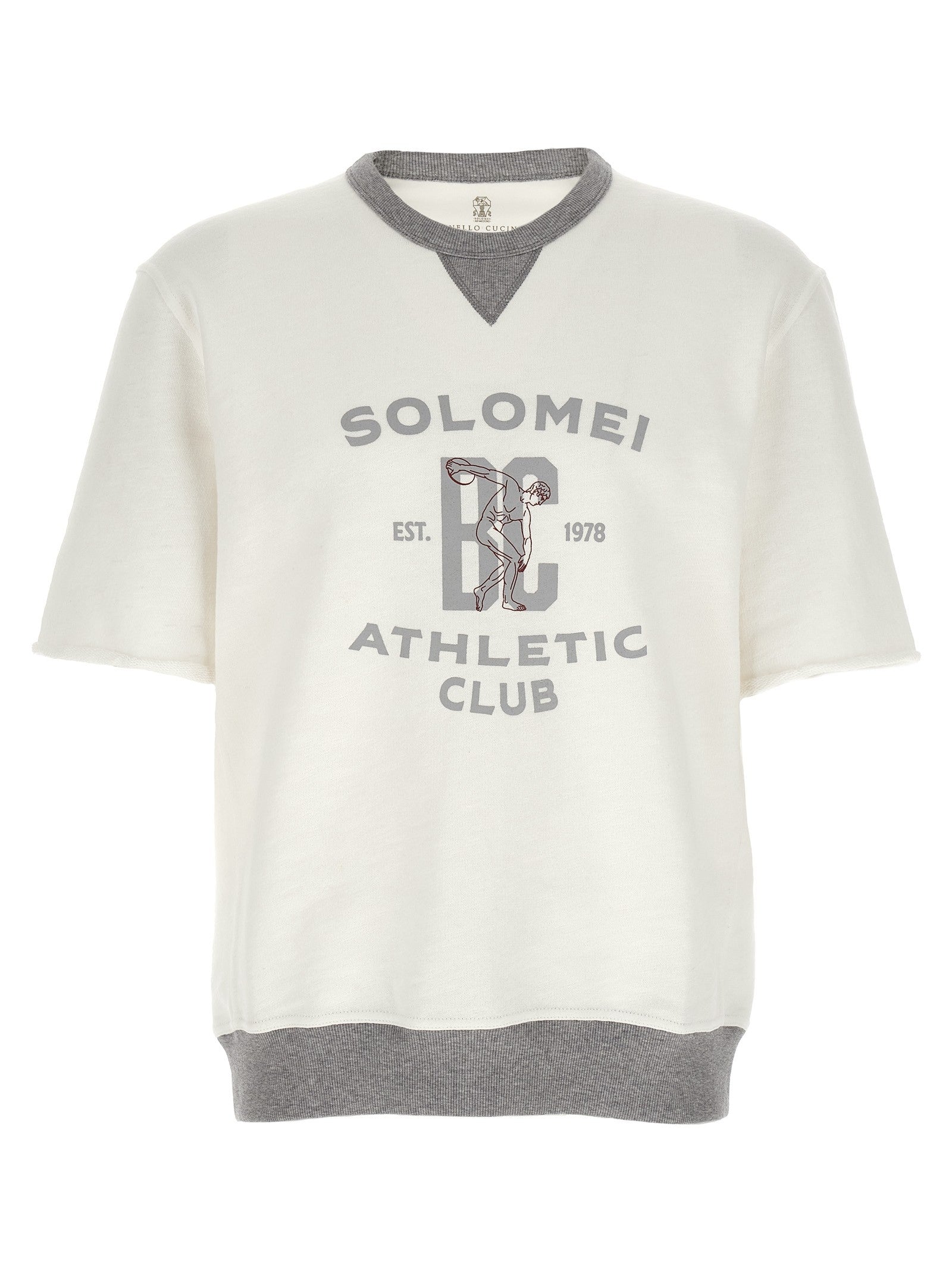 Short sleeved sweatshirt