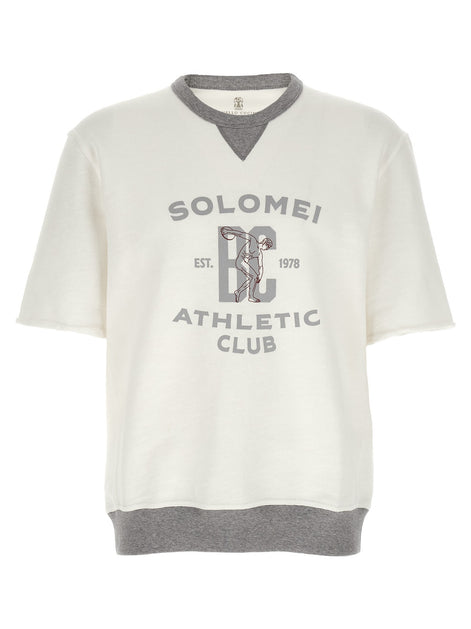 Short sleeved sweatshirt