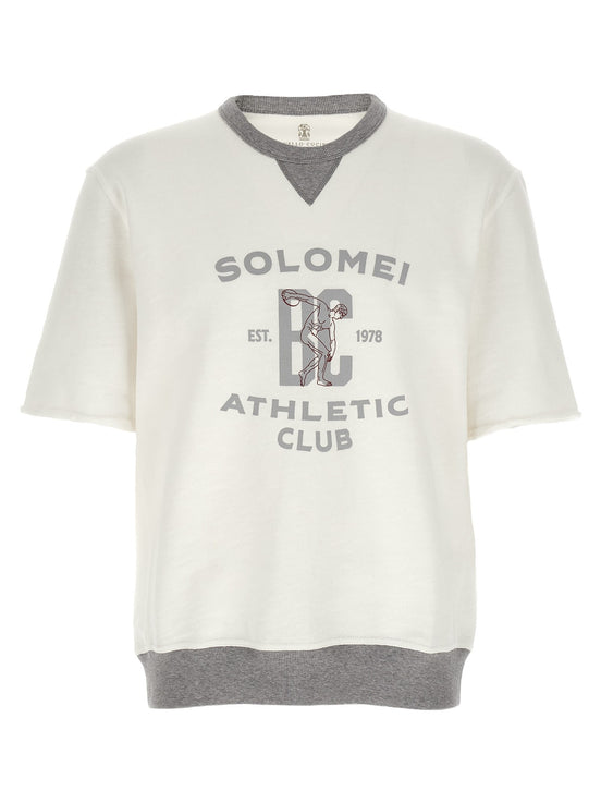 Short sleeved sweatshirt