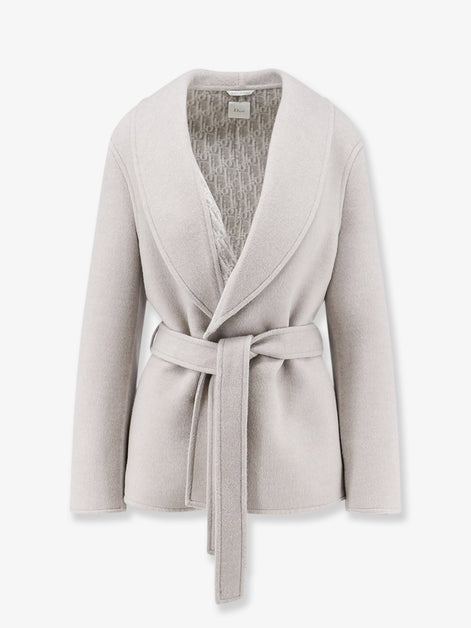 Short virgin wool coat