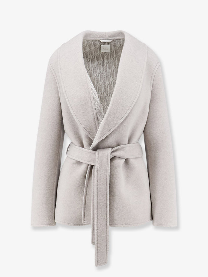 Short virgin wool coat