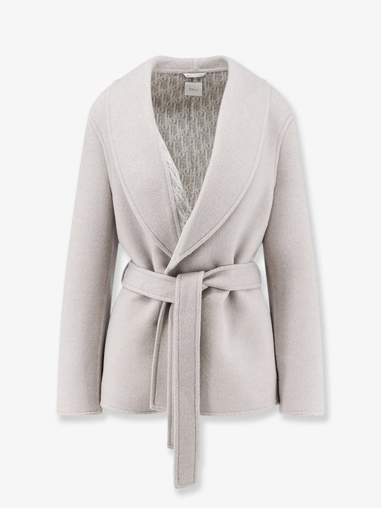 Short virgin wool coat