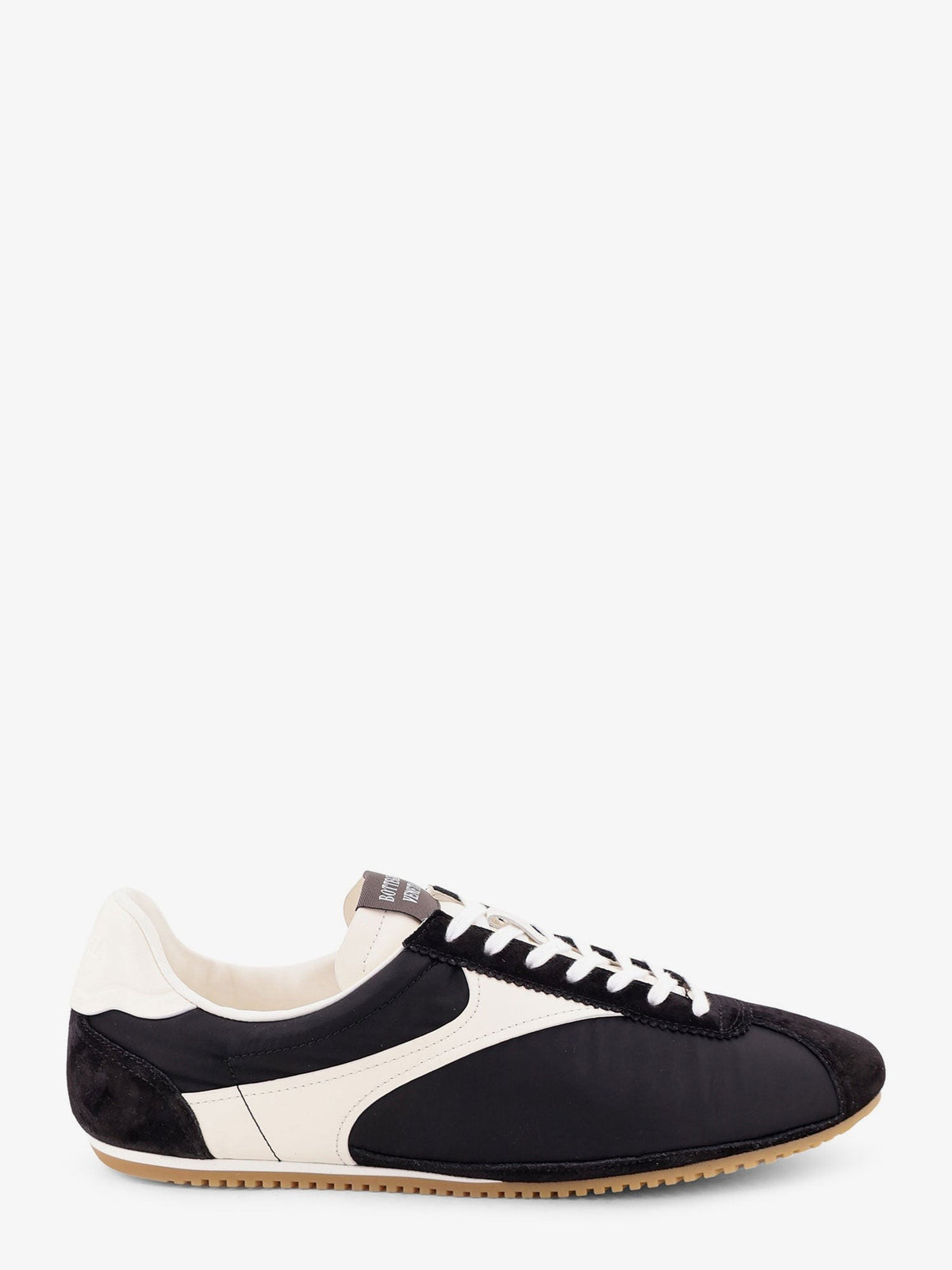 Shot leather and nylon sneakers