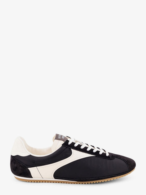 Shot leather and nylon sneakers
