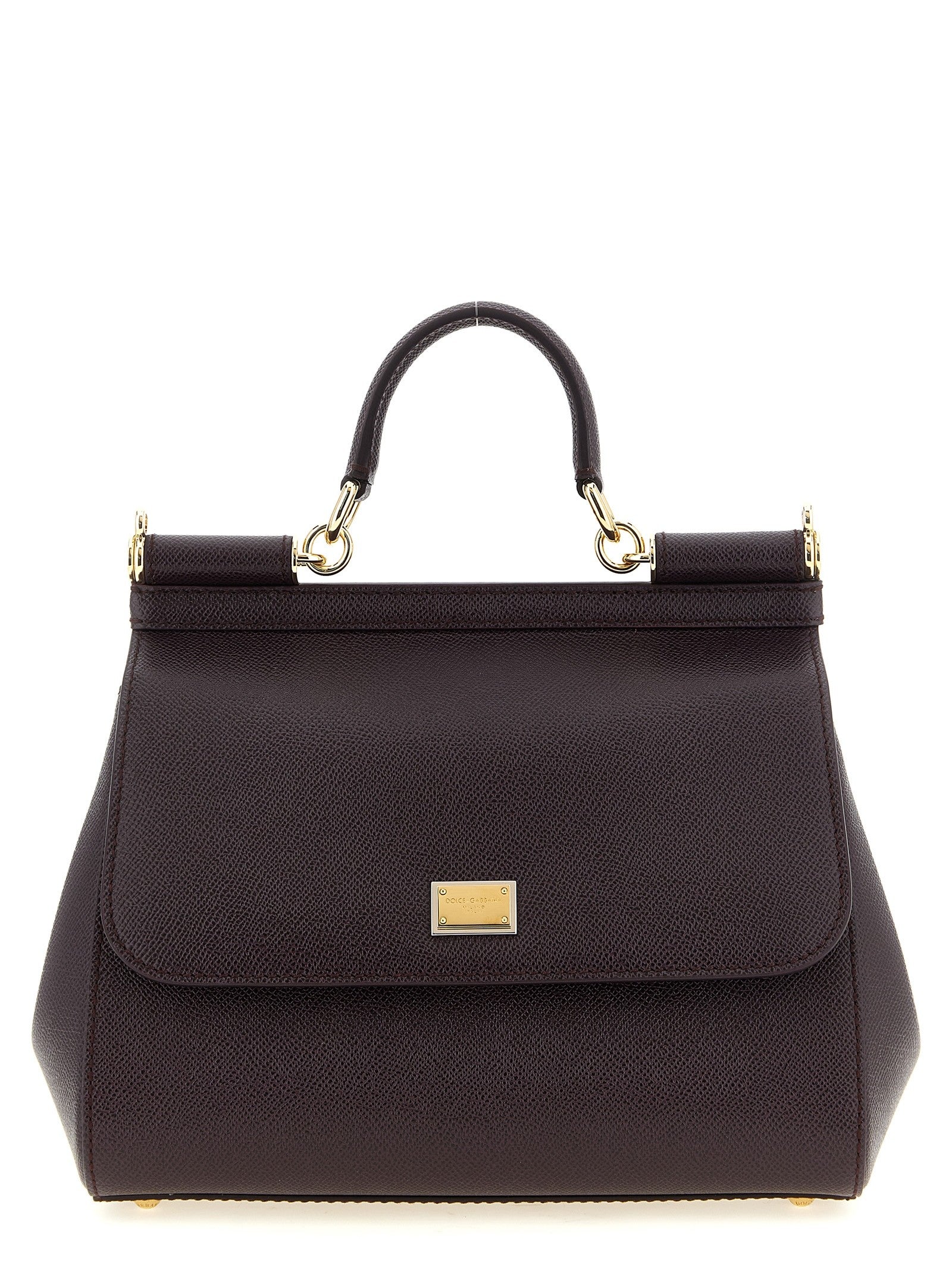 'Sicily Grande' Dauphine leather handbag