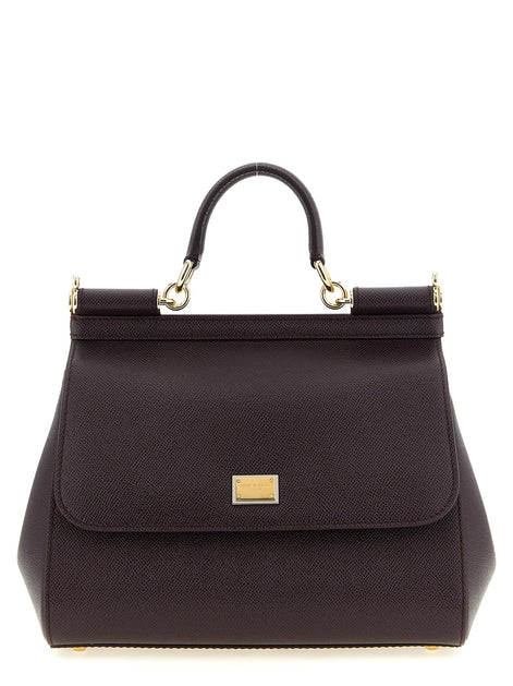 'Sicily Grande' Dauphine leather handbag