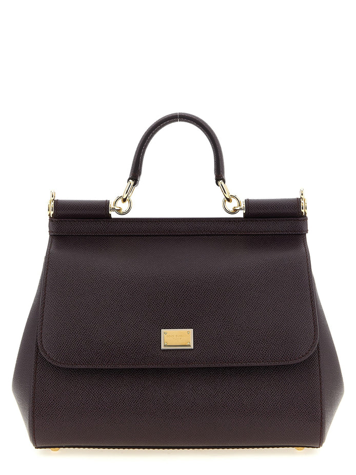 'Sicily Grande' Dauphine leather handbag