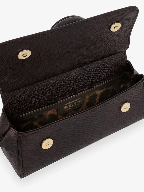 Dolce & Gabbana Sicily Small leather crossbody bag