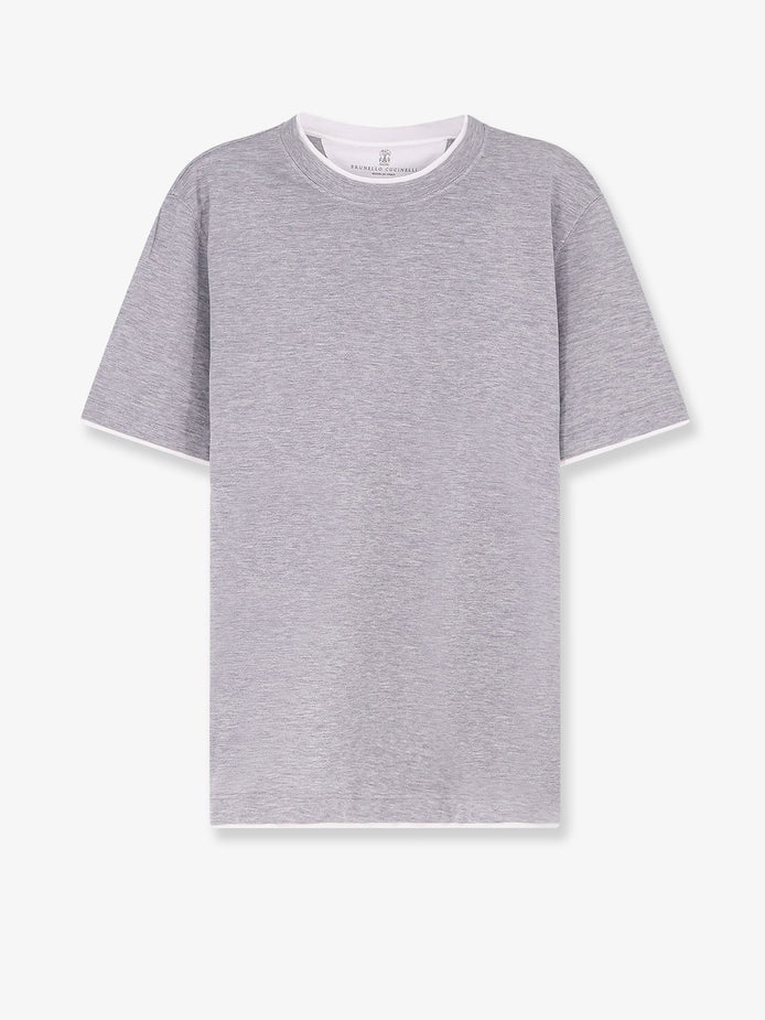 Silk and cotton blend T-shirt