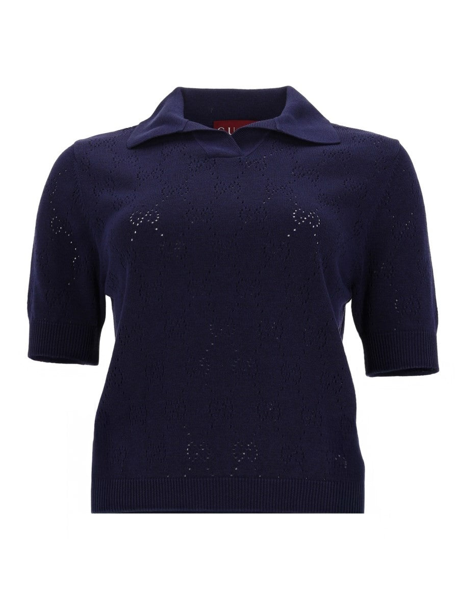 SILK AND COTTON POLO SHIRT