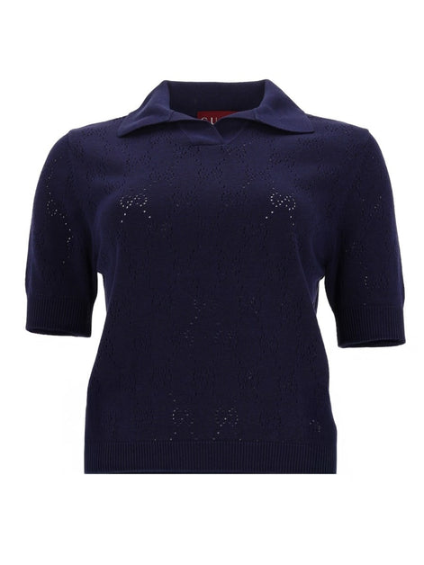 SILK AND COTTON POLO SHIRT