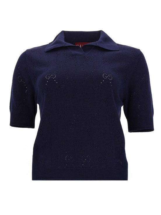 SILK AND COTTON POLO SHIRT