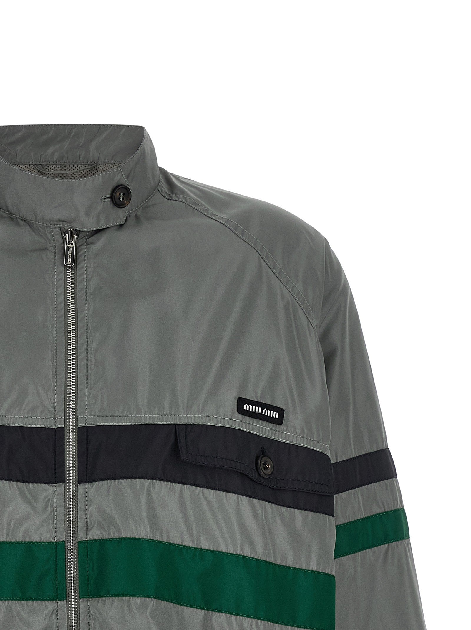 Silk blouson tec