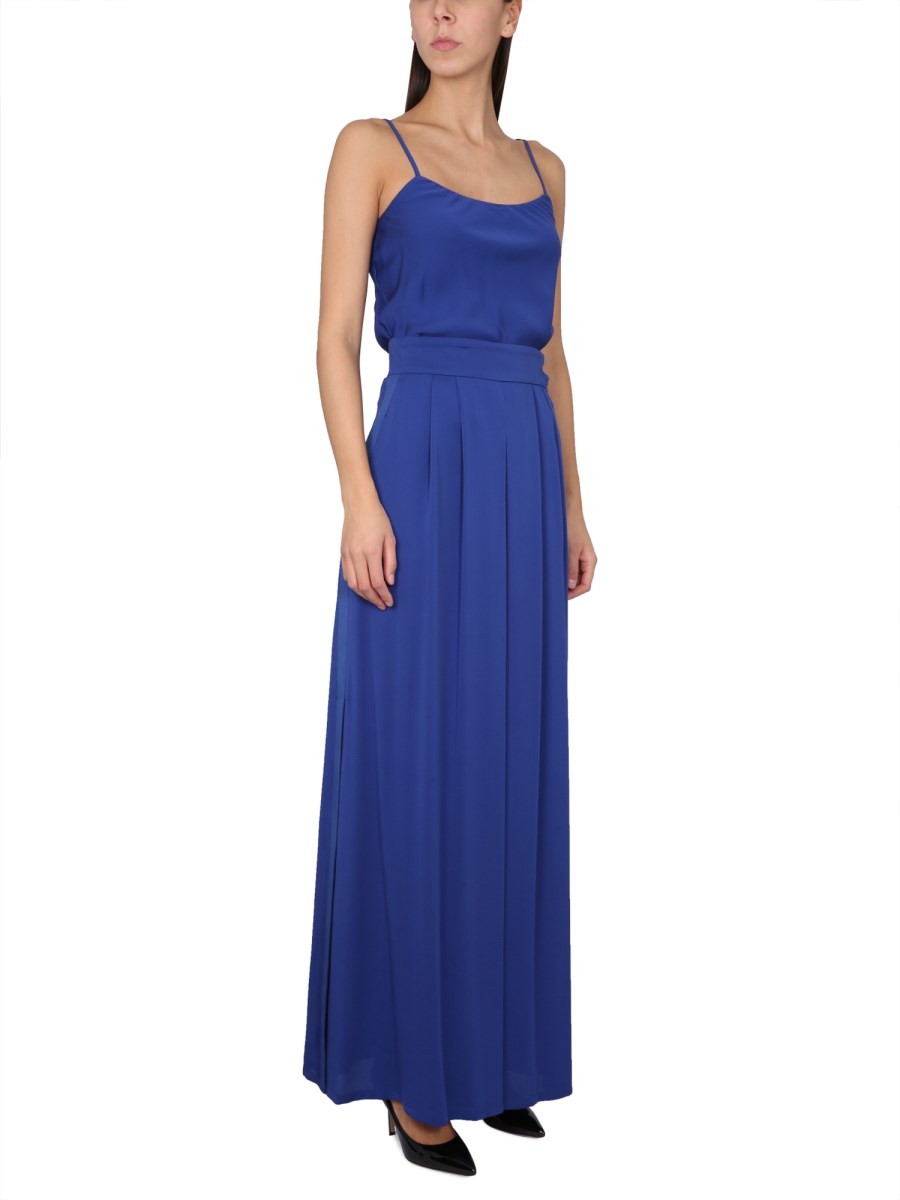 SILK CHARMEUSE TUXEDO TOP