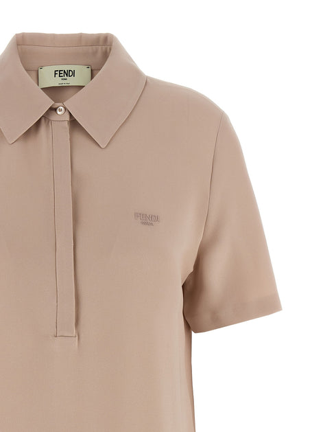 Fendi Silk polo shirt