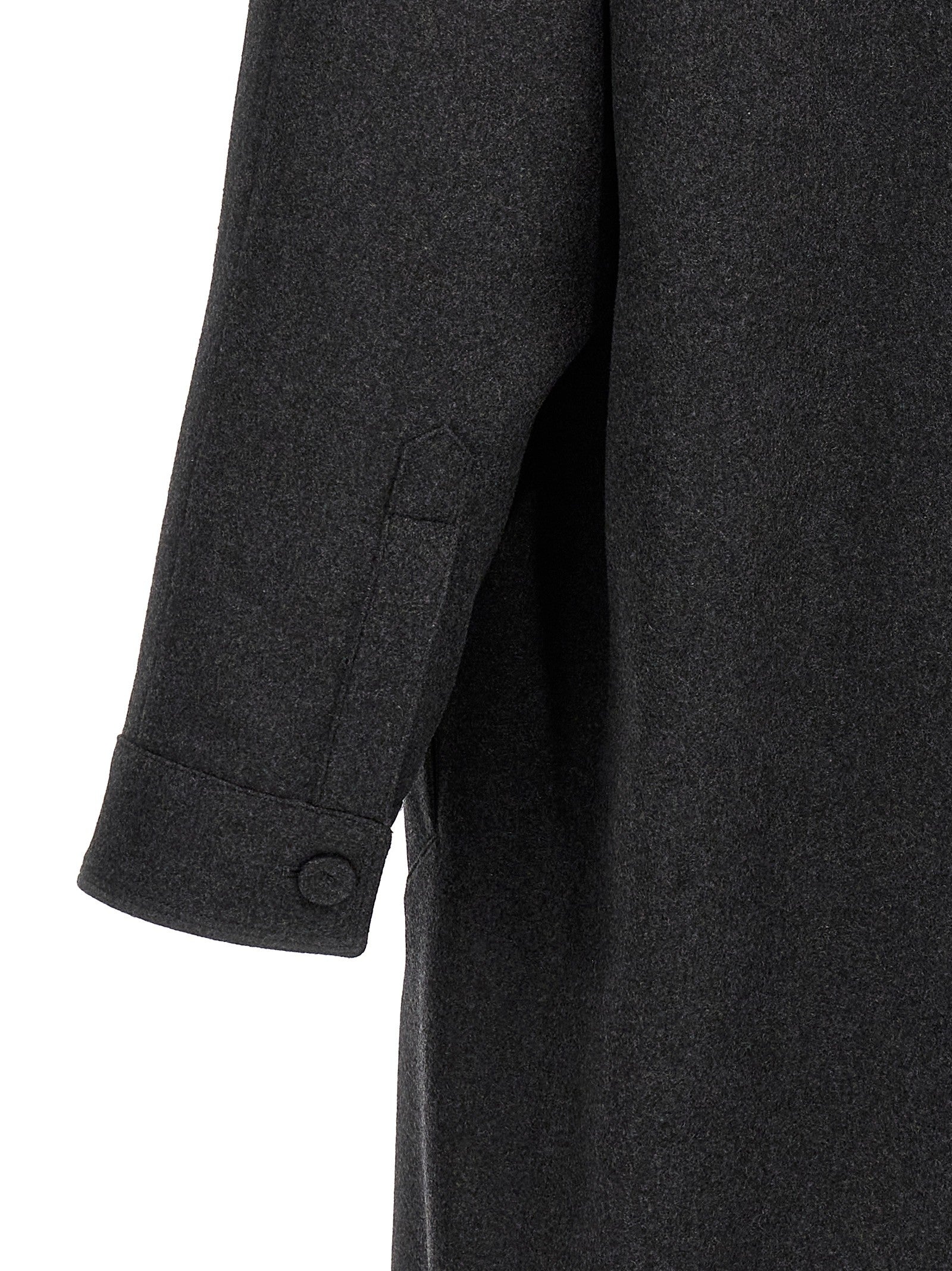 Single-breasted cashmere coat