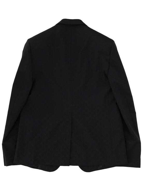 Gucci SINGLE-BREASTED JACKET WITH "GG" WEAVE