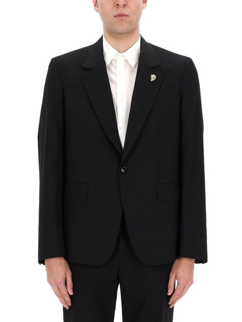 Gucci SINGLE-BREASTED JACKET WITH "GG" WEAVE