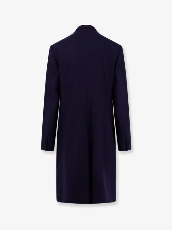 Single-breasted virgin wool coat