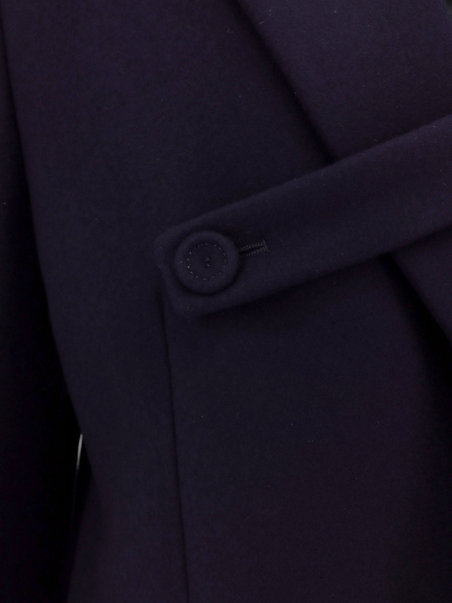 Single-breasted virgin wool coat