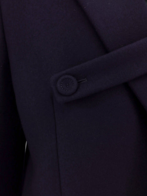 Single-breasted virgin wool coat