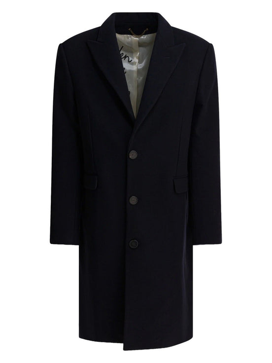 SINGLE-BREASTED WOOL COAT