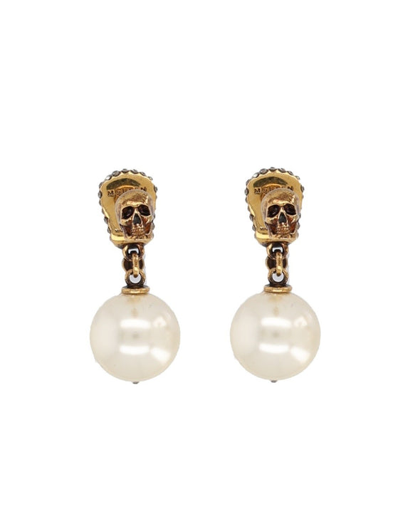 SKULL EARRINGS WITH PAVÉ